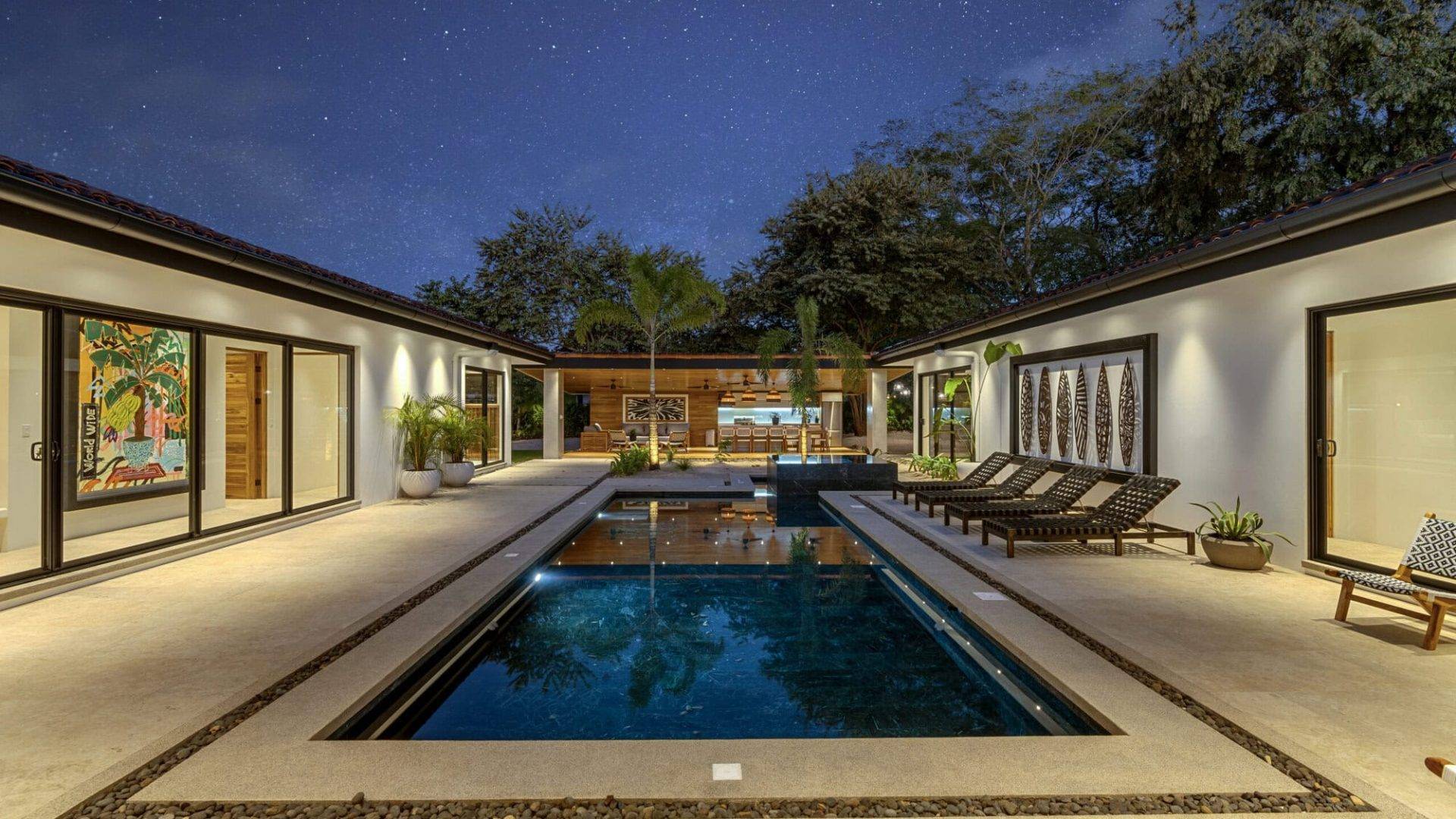 Villa Blanca Luxury Estate with Pool & Teak Rancho in Hacienda Pinilla, Guanacaste, Costa Rica